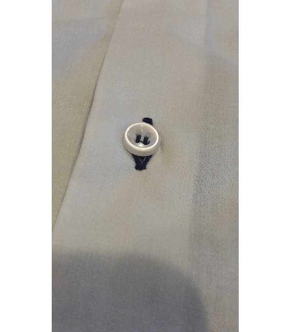 Camicia con iniziali sul colletto - monogramma abiti e moda su misura a Roma - design camicie con monogramma sartoria Elins moda foto-504 