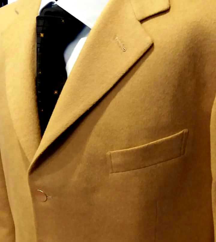 giacca colore cammello - sartoria Elins moda