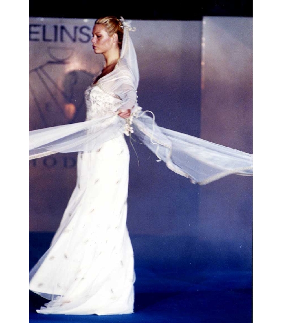 Cerimonie - Vestito classico sposa su misura - Elins moda - abiti da matrimonio, cerimonia. Sartoria abito laboratorio artigianale Atelier a Roma foto-711 