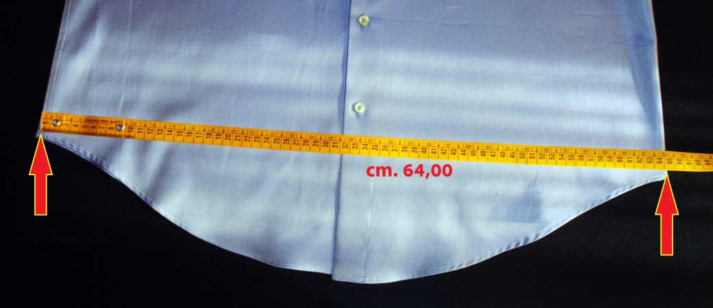 misura fianchi camicia - sartoria elins